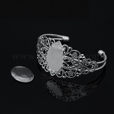 Латуни браслет делает DIY-X0216-1