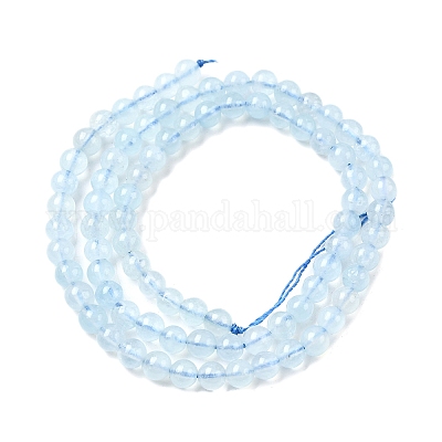 Природные Аквамарин бисер нитей&nbsp;G-G344-A08-4mm-1