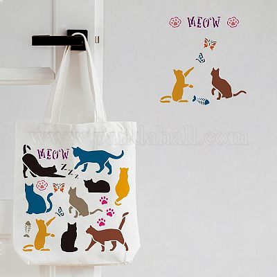 Пластиковые многоразовые шаблоны трафаретов для рисования&nbsp;DIY-WH0172-294-1