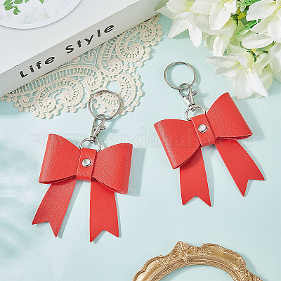 Брелки из искусственной кожи&nbsp;LS-KEYC-WH20816-001P-B-1