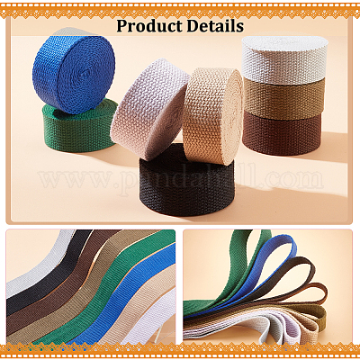 16 ярд 8-х цветных плоских поликоттоновых лент&nbsp;OCOR-PH0002-50A-1