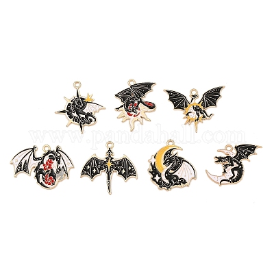 Подвески из эмали и сплава&nbsp;FIND-I064-01G-1