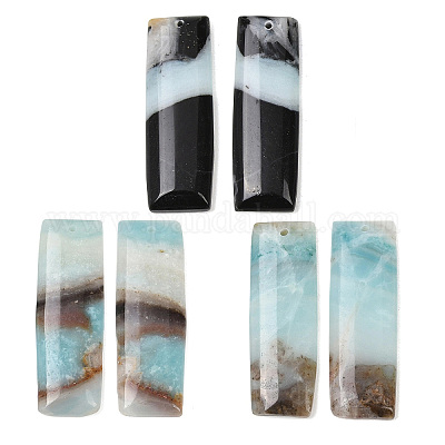 Подвески из натуральных цветов амазонита&nbsp;G-K381-19C-1