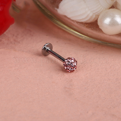 Лабреты из хирургической нержавеющей стали 316L с круглым шариком без резьбы WGEF4A7-04-1