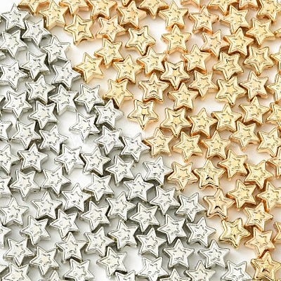 250шт 2 цвета пластиковые бусины ccb&nbsp;CCB-FS0001-10-1