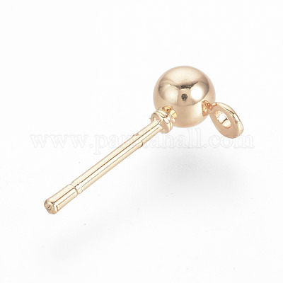 Железные шарики серьги X-KK-R071-09RG-1