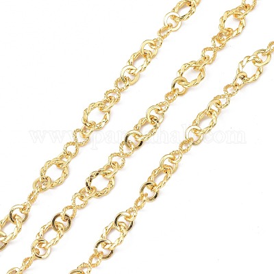 Латунная цепочка фигаро&nbsp;CHC-D028-11G-1