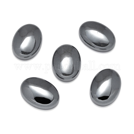 Немагнитные синтетические гематит кабошоны&nbsp;G-P162-04-18x25mm-01-1