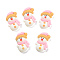 Resin Cabochons, Christmas Theme, Snowman, White, 25x16x8mm