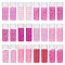 Glass Seed Beads, Round, Pink, 1.5~2.5x1.5~2mm, Hole: 0.5~1mm, 12 colors, 10g/color