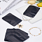 80Pcs PET Matte Zip Lock Bags, Resealable Bags, Top Seal Thin Bags, Rectangle, Black, 10x7cm, Unilateral Thickness: 3.1 Mil(0.08mm)