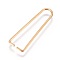 PVD Vacuum Plating 304 Stainless Steel Ice Pick Pinch Bails, Clips for Beads, Golden, 27x8x1mm, Pin: 1mm
