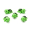 Opaque Resin Pendants, Tortoise, Green, 26x14x10mm, Hole: 1.5mm