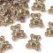 Plastic Enamel Cabochons, Brown, Bear, 21.5x19.5~20x5mm
