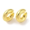 Brass Cuff Earrings for Women, Real 18K Gold Plated, 29.5x10mm