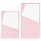 2Pcs 2 Style 4 Layers Silver Polishing Cloth, Jewelry Cleaning Cloth, Sterling Silver Anti-Tarnish Cleaner, Rectangle, Pink, 28~35.5x17.8~18x0.2cm, 1pc/style