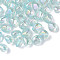 Transparent Acrylic Beads, AB Color Plated, Nuggets, Sky Blue, 10.5x10x8mm, Hole: 1.6mm, about 1200pcs/500g