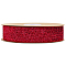 Polyester Ribbon, Red, 1 inch(25mm), about 10.94 Yards(10m)/Roll