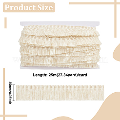 Лента с кисточками из полиэстера длиной 25 м.&nbsp;OCOR-WH0091-27A