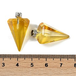 Окрашенного распылением стеклянные подвески&nbsp;GLAA-Z007-03J