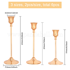 2 комплект железных подсвечников&nbsp;AJEW-GL0002-92