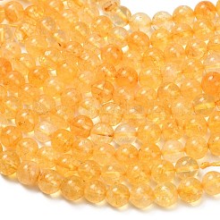 Природный желтый кварц нитей бисера&nbsp;G-F820-K04-10mm