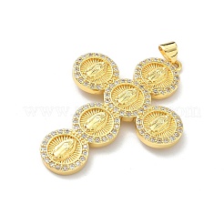 Латунные микро проложить кубического циркония подвески&nbsp;KK-H537-26B-G