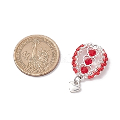 Подвески из стеклянных бусин в виде воздушных шаров&nbsp;PALLOY-MZ00662-04