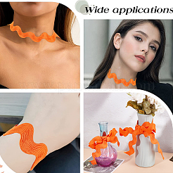 Лента из полиэстера с волнистой бахромой длиной 9 ярд.&nbsp;OCOR-XCP0002-93A