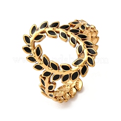 Кольца-манжеты из нержавеющей стали 304 с эмалью для женщин&nbsp;RJEW-F194-02G