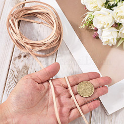 5 м плоские шнуры из коровьей кожи&nbsp;WL-GF0001-27A-03