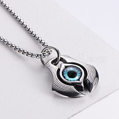 Кулон от сглаза из нержавеющей стали ожерелья для мужчин модная одежда подходящая EB4271