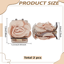 2 шт. заколки-коготки из ткани и пластика&nbsp;PHAR-LP0001-36