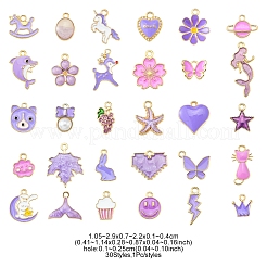 30 шт. 30 стильный эмалевый кулон из сплава&nbsp;ENAM-YW0002-14