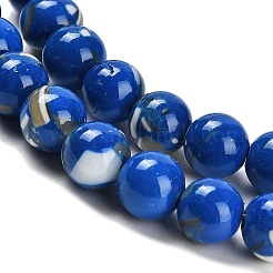 Собранные нити бусин из синтетического камня и ракушек трохус&nbsp;G-B128-08B-05