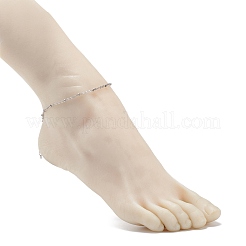 Не тускнеющий браслет на ногу из нержавеющей стали 304 для женщин AJEW-AN00501