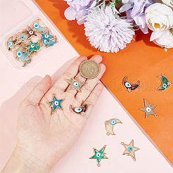 Подвески из сплава эмали 20шт 10 стиля&nbsp;ENAM-AR0001-43