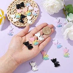 20шт 4 цвета подвески из смолы&nbsp;RESI-YW0004-14