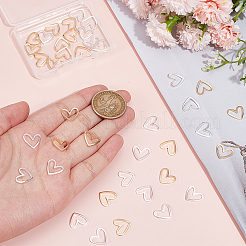 40 шт. 2-х цветные латунные соединительные кольца&nbsp;KK-UN0003-30