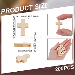 200шт деревянные подвески&nbsp;WOOD-UN0001-14C