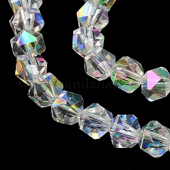 Гальванические стеклянные бусины&nbsp;EGLA-L018-B-AB04