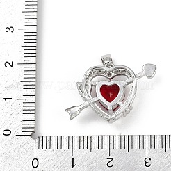 Латунные микропаве прозрачные подвески с фианитом&nbsp;KK-R226-04P