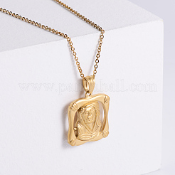 Старинные европейские религиозные ожерелья из нержавеющей стали с подвесками в виде Иисуса&nbsp;ZM4665