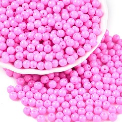 Непрозрачная выпечка окрашены стеклянные бусины&nbsp;DGLA-T004-02I