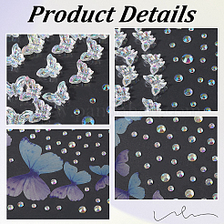 5 шт. 3 стиля самодельных акриловых наклеек со стразами&nbsp;DIY-GF0010-46