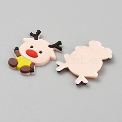 Рождественские силиконовые кабошоны&nbsp;SIL-WH0018-32B