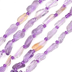 Природные Аметрин бисер нитей&nbsp;G-F821-E01-01