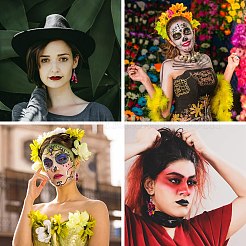 Набор для изготовления сережек в виде листьев своими руками&nbsp;DIY-SZ0008-05