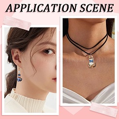 30 шт. эмалевые подвески в форме кошки&nbsp;ENAM-SC0005-27A