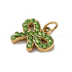 Подвески из нержавеющей стали 304 со стразами&nbsp;STAS-M110-08G